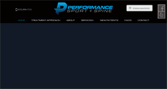 Desktop Screenshot of perfsportnspine.com