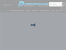 Tablet Screenshot of perfsportnspine.com